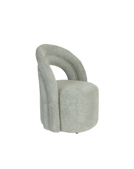 Seine Lounge Chair Swivel Green Front Side
