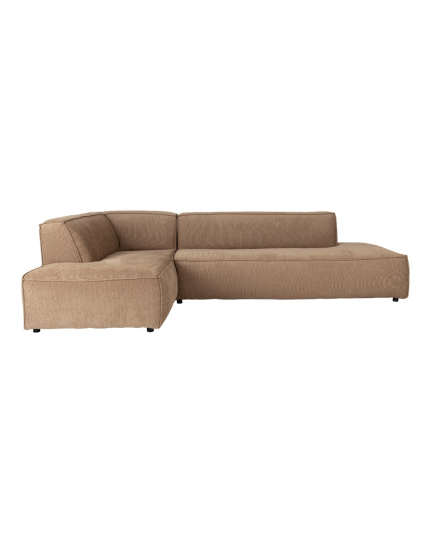 Fat Freddy Rib Sofa Left  Caramel 1