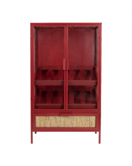 Mori Wine Cabinet Red 1