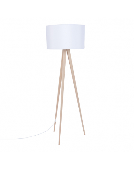Tripod Floor Lamp Wood White 1