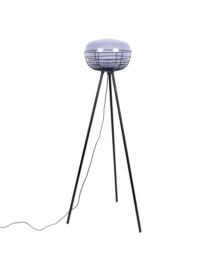 Smokey Floor Lamp Black  2