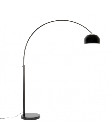 Metal Bow Floor Lamp Black 1