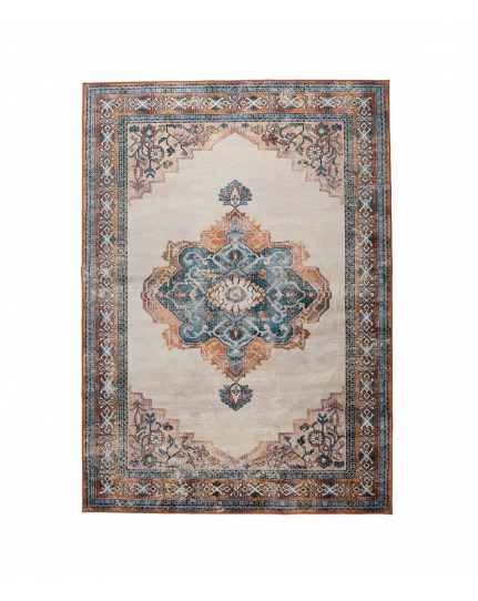 Mahal Carpet Blue/Brick 200X300 1