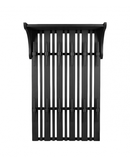 Jakub Wall Coat Rack Shelf Walnut  1