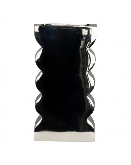 Curves Vase L Shiny Silver 1