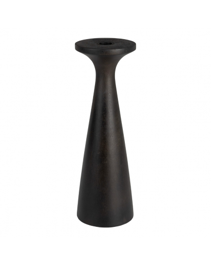 Flames Candle Holder M Black 1