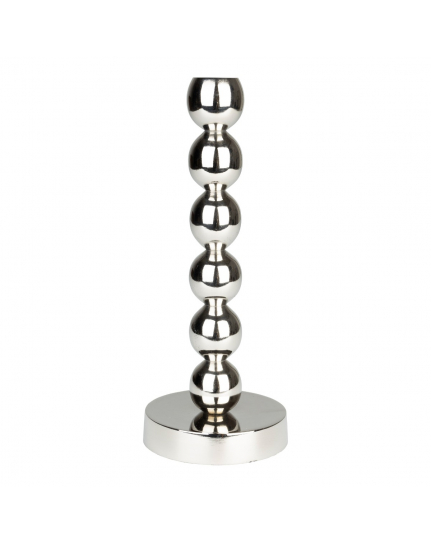 Candle Holder Bubbles One shiny Silver 1