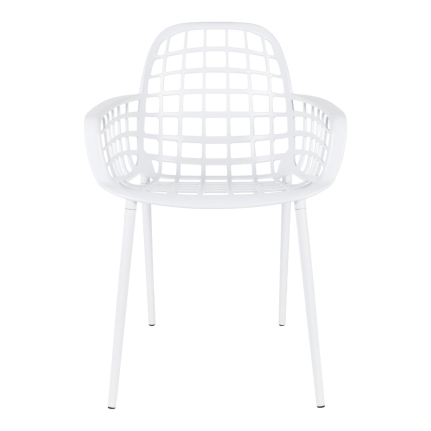 Albert Kuip Garden Armchair White 1