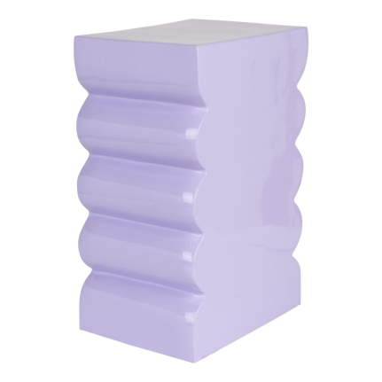 Curves Stool Shiny Lilac 1