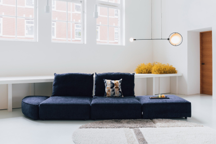 Hunter Sofa Element 1,5-seater No Back Navy 1