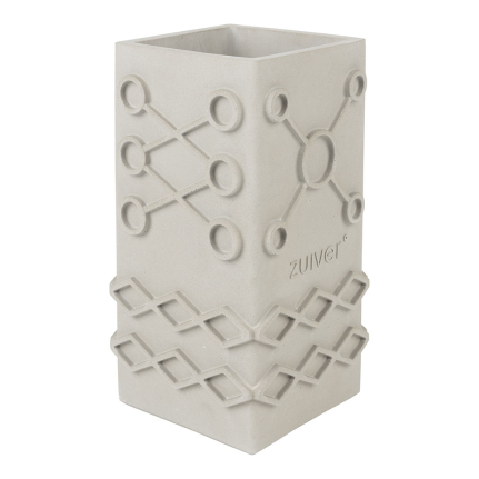 Graphic Vase Square Grey 1