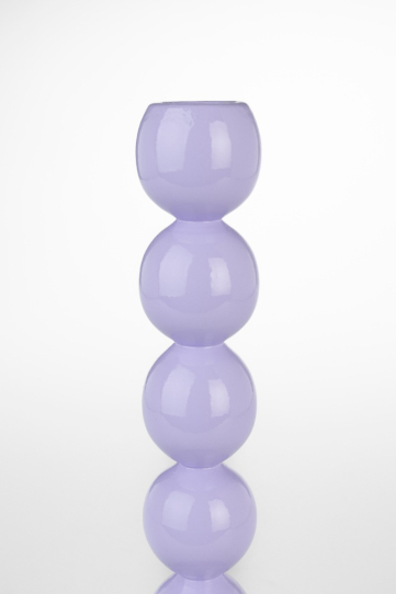 Candle Holder Bubbles One Shiny Lilac 1