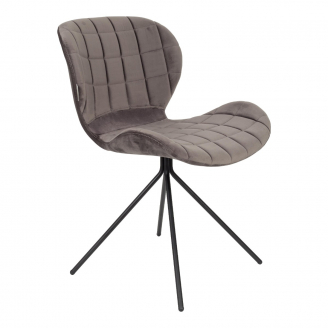 Maladroit Onderhoudbaar teller OMG Velvet Chair Grey | Zuiver