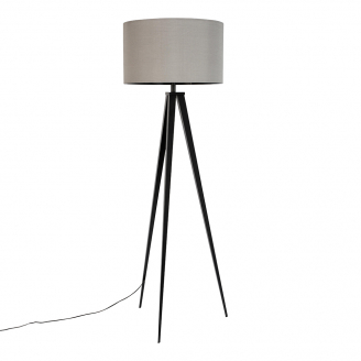 Grey tripod shop floor lamp