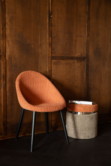 Sen Stool Brown Orange Front
