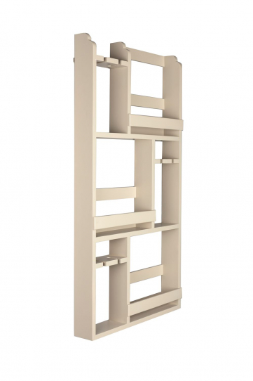 Myron Wine Shelf Beige Front