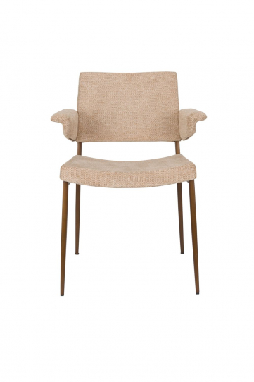 Portland Armchair Beige Front Side