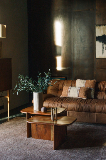 Douglas Sofa Wax Leather Cognac Front