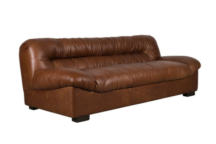 Douglas Sofa Wax Leather Chocolate Front