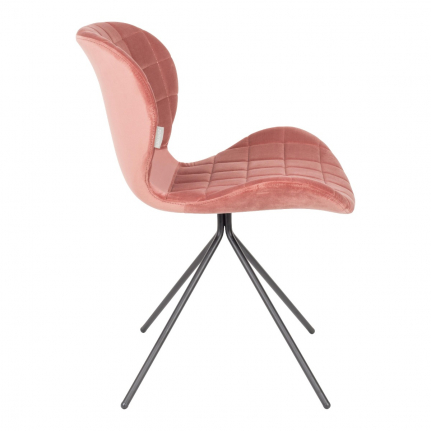OMG Velvet Stoel Roze 1