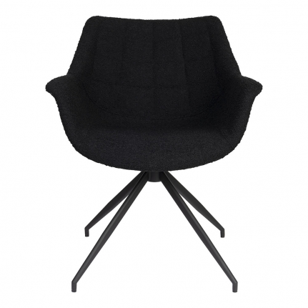 Doulton Swivel Armchair Black  1