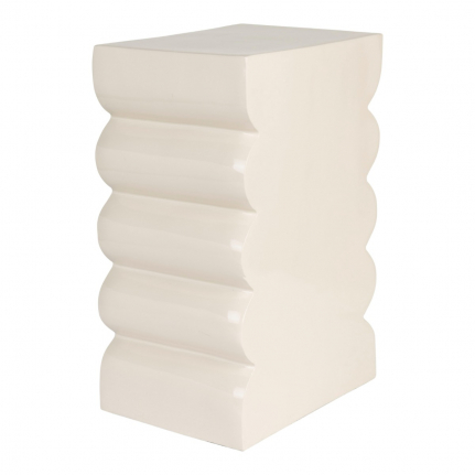 Curves Stool Shiny Beige 1