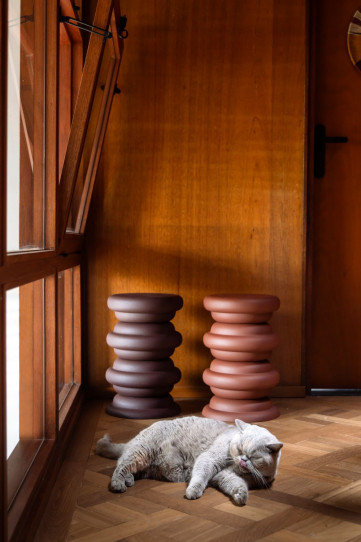 Artemis Stool Brown Front