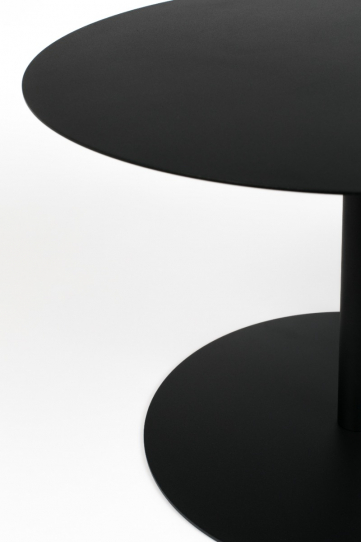 Snow Side Table Round M Black 1