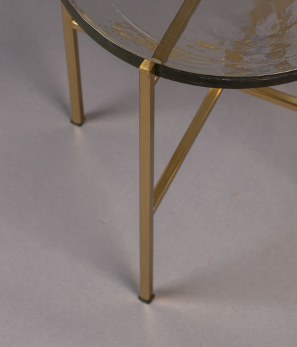 Vidrio Side Table Brass 1