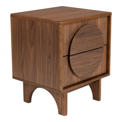 Groove Side Table / Bedstand Walnut 1