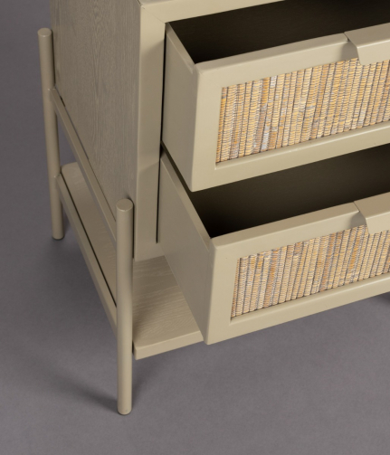 Yasu Bed Side Table Beige 1