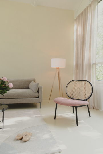 Spike Lounge Chair Natural/Pink 1