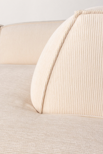 Fet Freddy Rib Sofa Right Natural 1