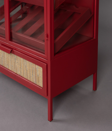 Mori Wine Cabinet Red 1