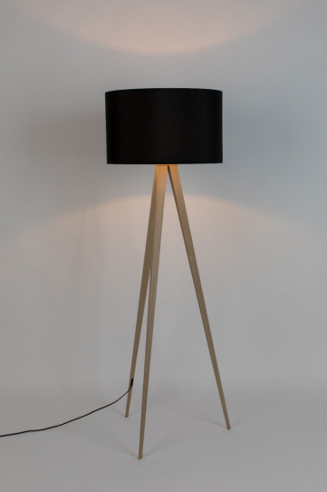 Tripod Floor Lamp Wood Black 1