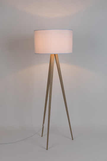 Tripod Floor Lamp Wood White 1