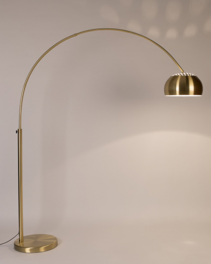 Metal Bow Floor Lamp Brass 1
