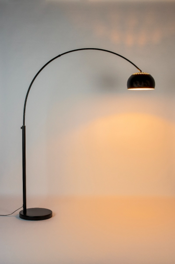 Metal Bow Floor Lamp Black 1