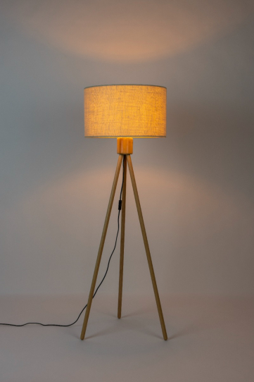 Fan Floor Lamp Bamboo 2