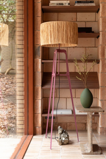 Afra Floor Lamp Plum Front