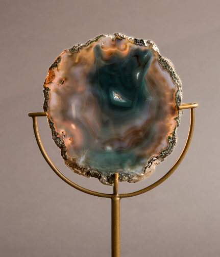 Gem Candle Holder Green 1