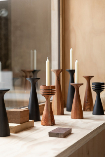 Candle holder Hoover brown 7