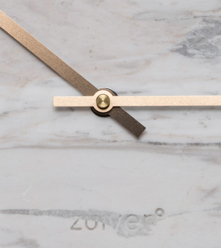 Marble time Clock White 2