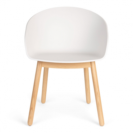 Void Armchair Eiken Milk Wit 1
