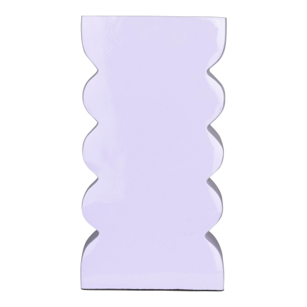 Curves Vase L Shiny Lilac 1