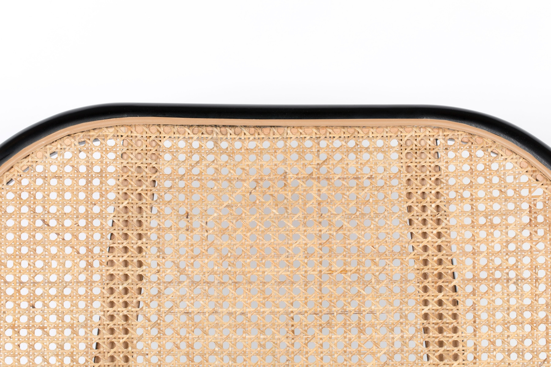 Close-up of woven back mesh