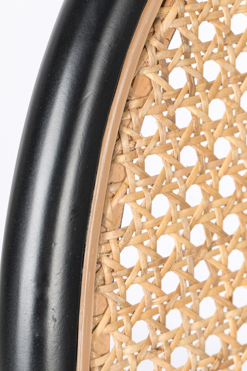 Macro of woven cane material