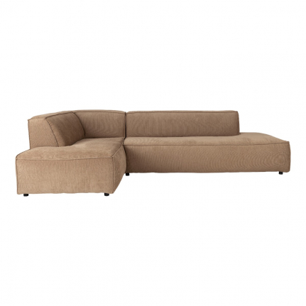 Fat Freddy Rib Sofa Left  Caramel 1