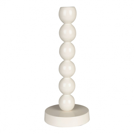 Candle Holder Bubbles One Shiny Beige 1
