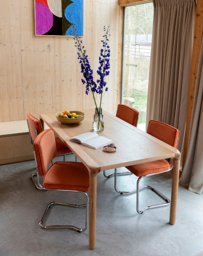 Shop the look zuiver ridge rib eetkamerstoel